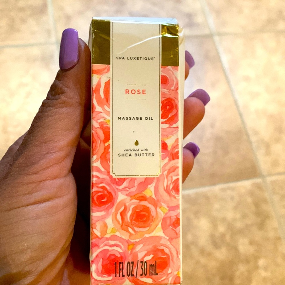 New Spa Luxetique Rose Massage Oil